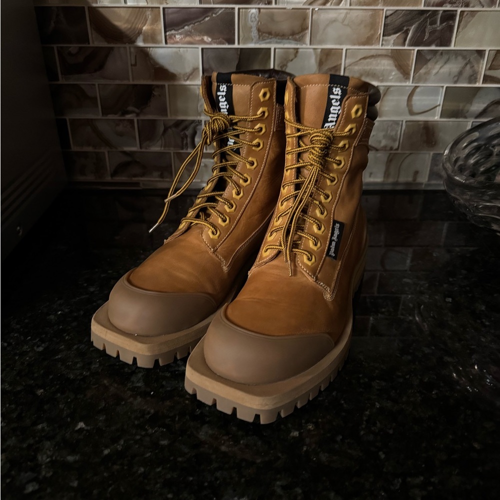 Palm Angels Leather Boots EU 40